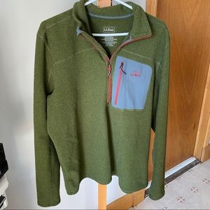 LL Bean 1/2 Zip Fleece Sweater